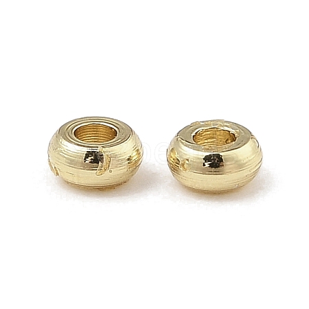 Rack Plating Brass Spacer Beads X1-KK-A235-02G-01-1