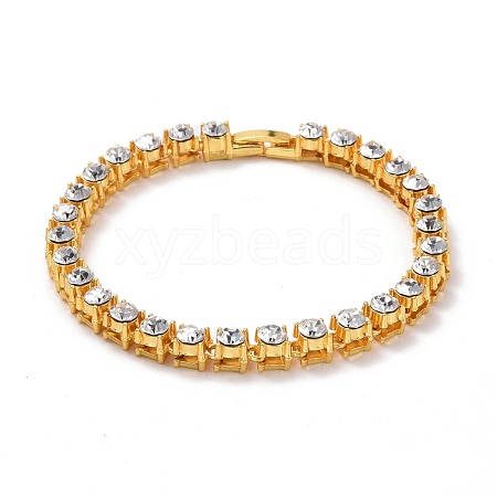 Men's Classic Rhinestone Tennis Bracelet BJEW-I297-01G-03-1