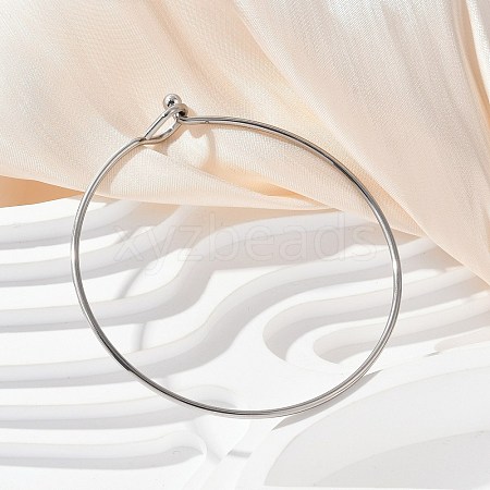 304 Stainless Steel Bangles for Women BJEW-C088-01P-1