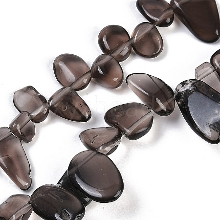 Natural Ice Obsidian Nuggets Beads Strands G-B125-A02-01-1