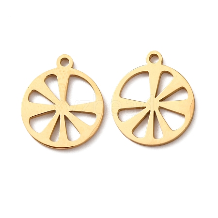 Hollow 304 Stainless Steel Pendants STAS-C176-04G-1