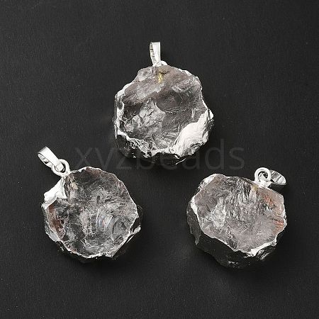 Natural Quartz Crystal Pendants G-P487-03P-1