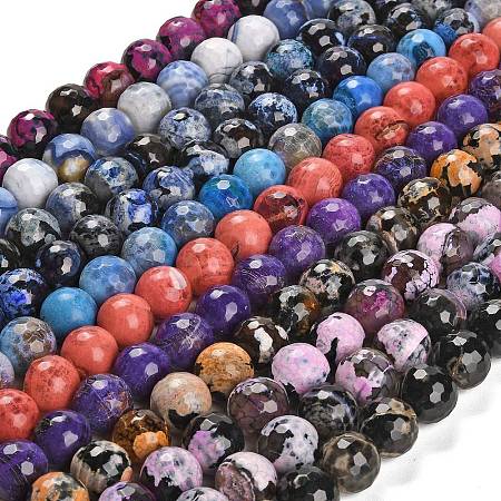 Natural Fire Crackle Agate Beads Strands G-L595-A03-02D-1