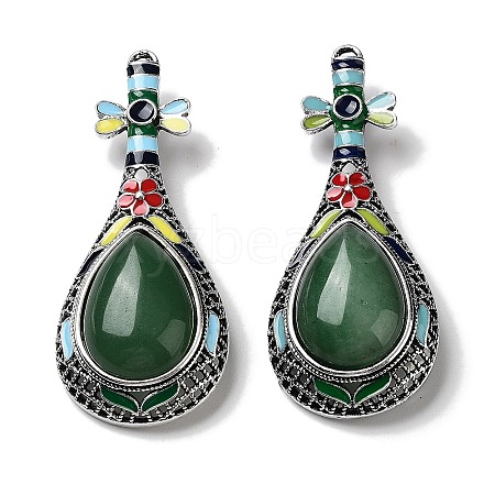 Tibetan Style Alloy Brooches JEWB-A021-04AS-04-1