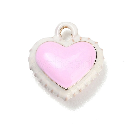 Two-Tone Alloy Enamel Pendants AL-CBA5AB7-03A-1