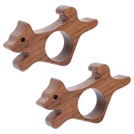 Wooden Thumb Page Holder AJEW-WH0077-119B-1