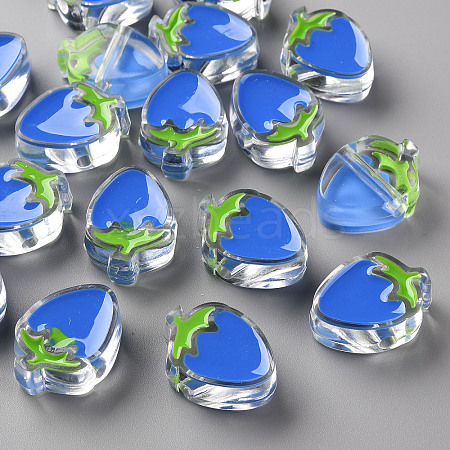 Transparent Enamel Acrylic Beads TACR-S155-003K-1