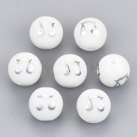 Electroplate Glass Beads EGLA-S178-11I-01-1