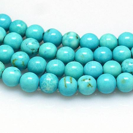 Natural Magnesite Beads Strands TURQ-G103-10mm-01-1