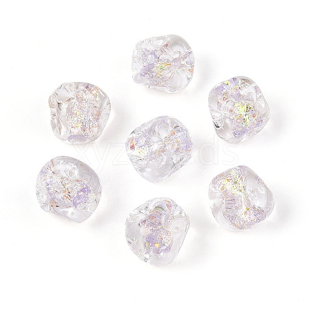 Handmade Foil Lampwork Beads FOIL-T007-01A-1