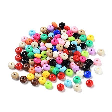 Opaque & Luminous Acrylic Beads OACR-A027-17-1