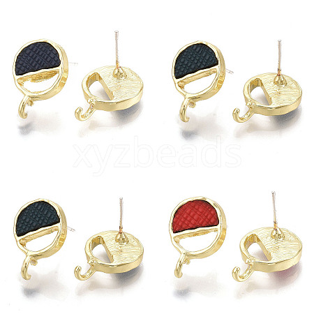 Alloy Stud Earring Findings PALLOY-T056-128-1