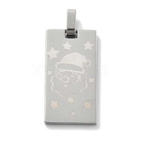 Christmas 304 Stainless Steel Pendants STAS-Z098-37P-1