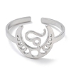 304 Stainless Steel Constellation Rings for Women RJEW-U024-01P-12-2