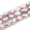 Natural Cultured Freshwater Pearl Beads Strands X-PEAR-S012-77C-1