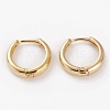 Brass Huggie Hoop Earrings EJEW-C502-12G-1