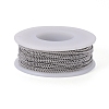 Tarnish Resistant 304 Stainless Steel Curb Chains CHS-F007-06P-2
