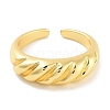 Rack Plating Brass Open Cuff Ring for Women RJEW-Z059-02G-01-2