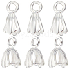 Beebeecraft 8Pcs 925 Sterling Silver Pendant Bails STER-BBC0005-49S-1