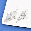 Brass Dangle Earrings EJEW-B157-02B-P-3