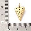 Rack Plating Brass Micro Pave Cubic Zirconia Pendants KK-M296-06G-3