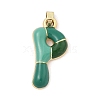 Alloy Enamel Pendants ENAM-S023-01G-P-2