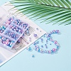 497Pcs 5 Style Rainbow ABS Plastic Imitation Pearl Beads OACR-YW0001-07C-8