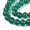 Transparent Glass Bead Strands GLAA-R095-8mm-38-3