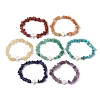 7Pcs Gmestone Chips Stretch Bracelets for Women BJEW-JB11405-2