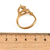 304 Stainless Steel Micro Pave Cubic Zirconia Finger Rings for Women SA-CBAABBA-19G-6