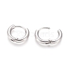 Tarnish Resistant Small Huggie Hoop Earrings for Girl Women EJEW-F111B-13mm-PA-3
