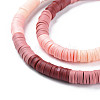 Fixed 5 Color Handmade Polymer Clay Bead Strands CLAY-S096-029L-3