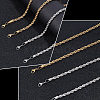 GOMAKERER 4Pcs 4 Style Rack Plating 304 Stainless Steel Twist Rope Chain Necklaces NJEW-GO0001-03D-3