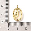 Brass Micro Pave Cubic Zirconia Pendants ZIRC-P123-01G-B02-3