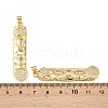 Brass Micro Pave Cubic Zirconia Big Pendants KK-F919-20G-3