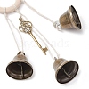 Iron Bell Pendant Decoration HJEW-JM02479-4