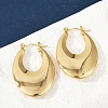 304 Stainless Steel Rhinestone Hoop Earrings for Women EJEW-U046-08C-G-2