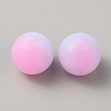Luminous Round Food Grade Silicone Beads SIL-TAC0007-04L-1