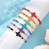 6Pcs Synthetic Turquoise Beaded Stretch Bracelets BJEW-JB11218-3