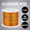 BENECREAT Matte Round Aluminum Wire AW-BC0003-30C-2.0mm-9