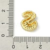 Rack Plating Brass Clear Cubic Zirconia Pendants KK-S378-01G-S-3