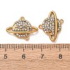 304 Stainless Steel Rhinestone Connector Charms STAS-L318-22G-02-3
