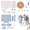 DIY Imitation Leather Knitting Crochet Bowknot Bucket Bags GN-TAC0001-06A-1