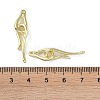 Brass Hook and Eye Clasps KK-B087-18G-3