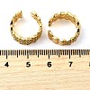 Brass Micro Pave Clear Cubic Zirconia Cuff Earrings EJEW-K309-10G-5