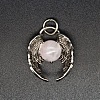 Natural Rose Quartz Pendants PW-WGE824C-02-1