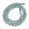 Natural Blue Jade Beads Strands G-H341-4mm-01-3