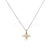 Heart Butterfly Clover Pendant Necklace UZ2087-2-1