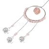 Glass Pendant Decoration DJEW-PW0019-11B-2