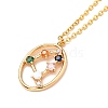 Colorful Cubic Zirconia Constellation Pendant Necklace LS-NJEW-H166-01A-2